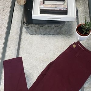 American Eagle Maroon Jeggings